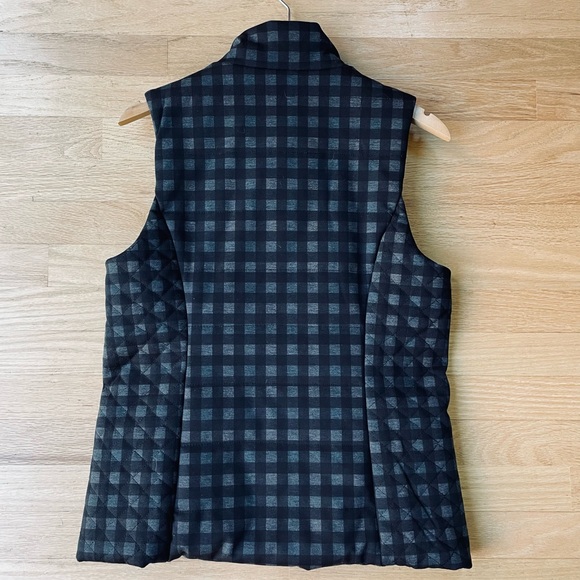 Lemon Tart Black Plaid Vest Size Small in Excellent Condition - Picture 6 of 10
